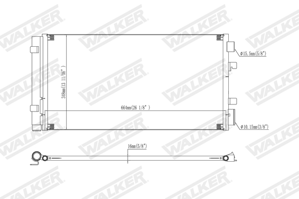 Walker Condensor, airconditioning WCD00322