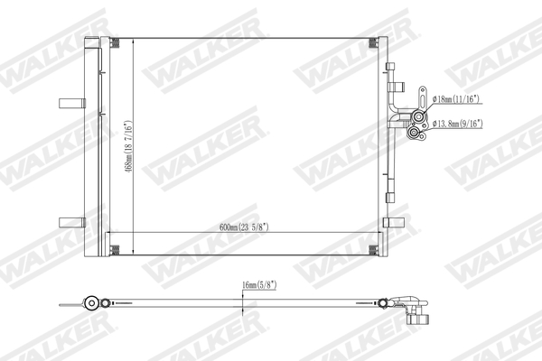 Walker Condensor, airconditioning WCD00324