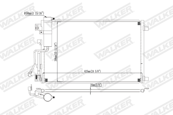 Walker Condensor, airconditioning WCD00325
