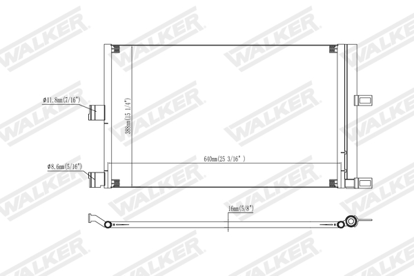 Walker Condensor, airconditioning WCD00327