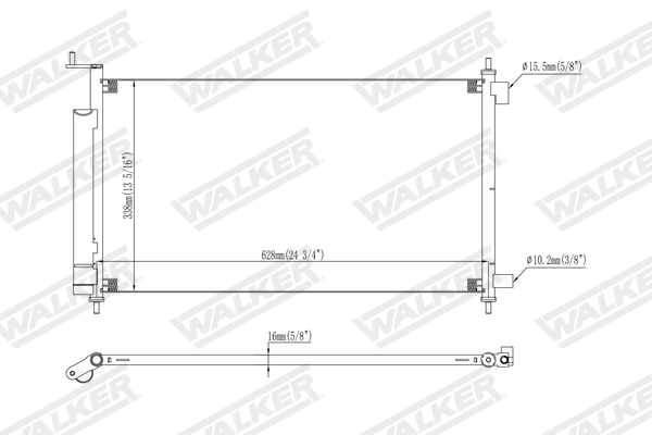 Walker Condensor, airconditioning WCD00328