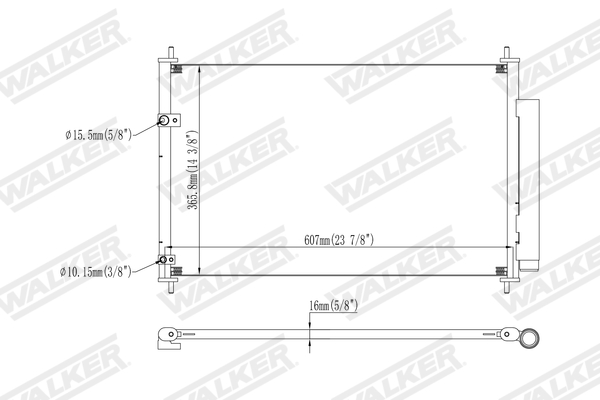 Walker Condensor, airconditioning WCD00332