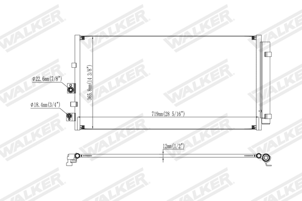 Walker Condensor, airconditioning WCD00333