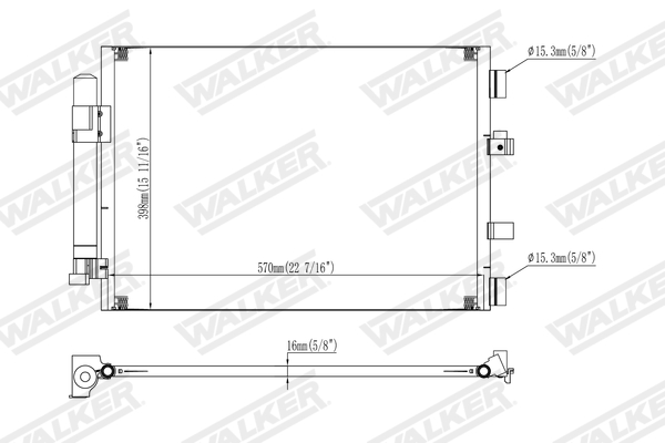 Walker Condensor, airconditioning WCD00336
