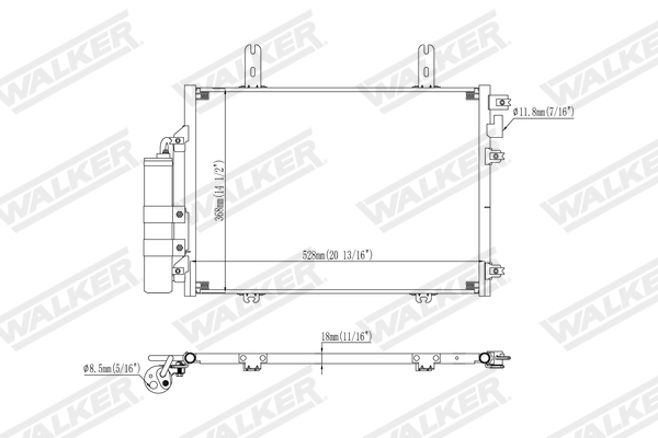 Walker Condensor, airconditioning WCD00340