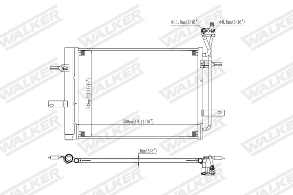 Walker Condensor, airconditioning WCD00341