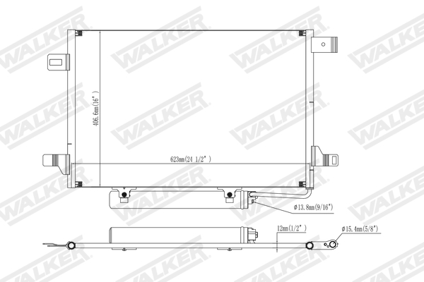 Walker Condensor, airconditioning WCD00342