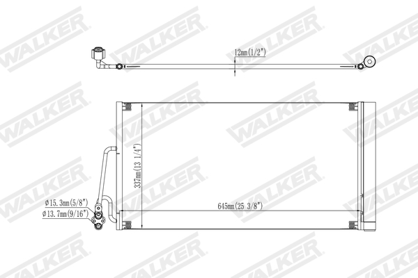 Walker Condensor, airconditioning WCD00343