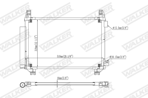 Walker Condensor, airconditioning WCD00346