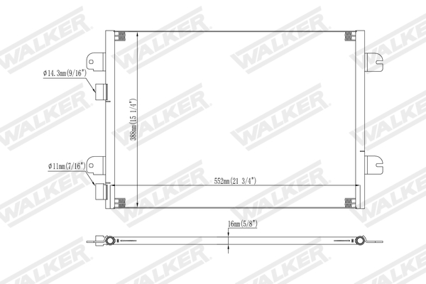 Walker Condensor, airconditioning WCD00347