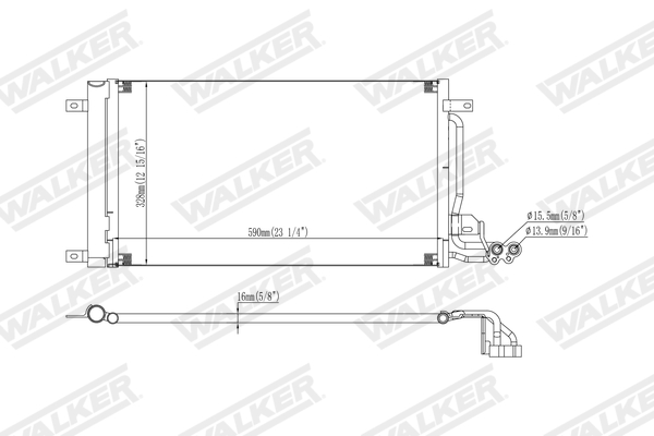 Walker Condensor, airconditioning WCD00348