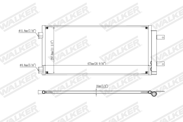 Walker Condensor, airconditioning WCD00350