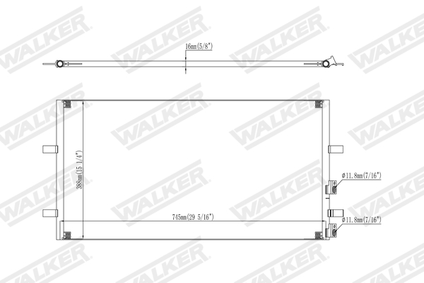 Walker Condensor, airconditioning WCD00351