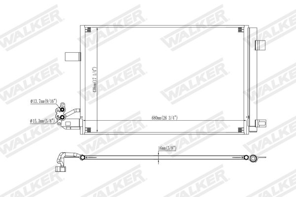 Walker Condensor, airconditioning WCD00352