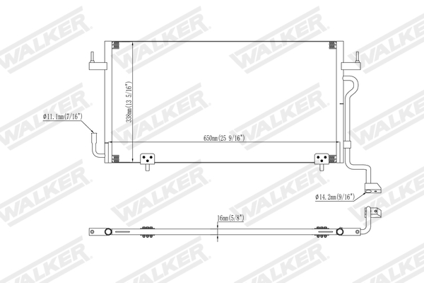 Walker Condensor, airconditioning WCD00353