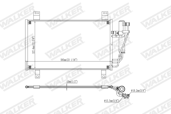 Walker Condensor, airconditioning WCD00355