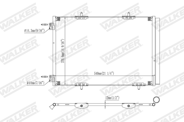 Walker Condensor, airconditioning WCD00356