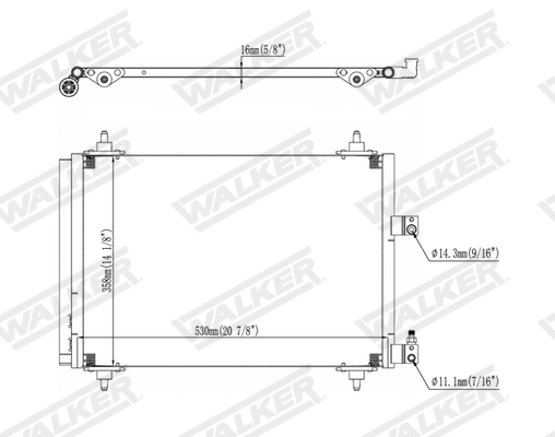 Walker Condensor, airconditioning WCD00358