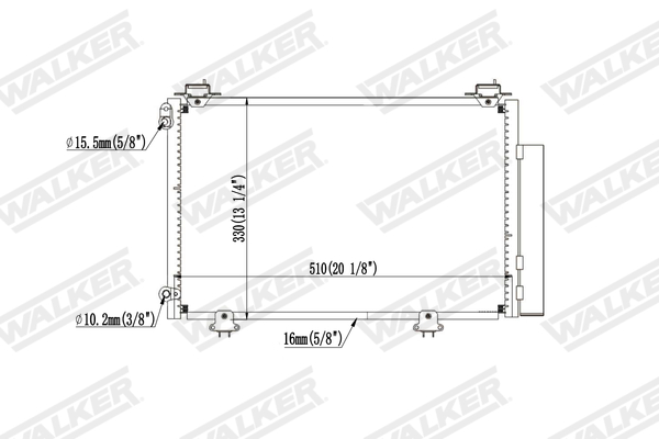 Walker Condensor, airconditioning WCD00362