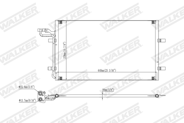Walker Condensor, airconditioning WCD00363