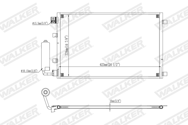 Walker Condensor, airconditioning WCD00366