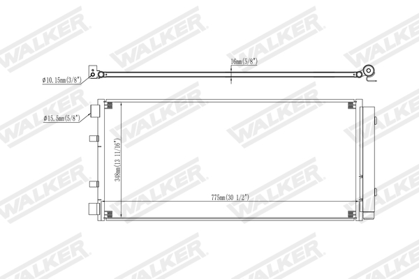 Walker Condensor, airconditioning WCD00367