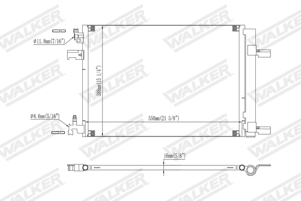 Walker Condensor, airconditioning WCD00368