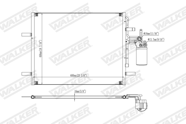 Walker Condensor, airconditioning WCD00371
