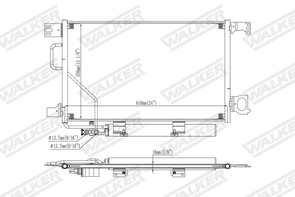 Walker Condensor, airconditioning WCD00372
