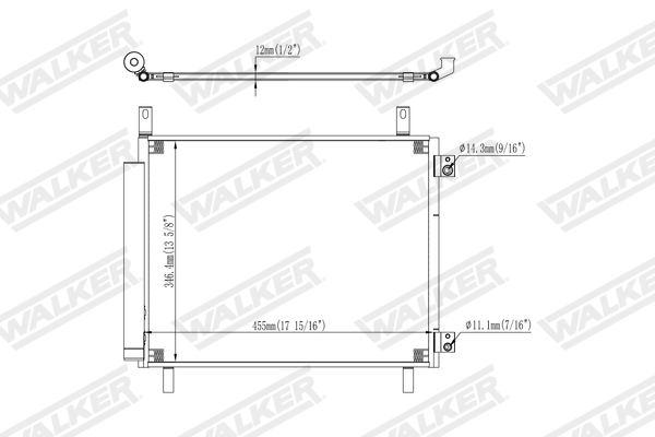 Walker Condensor, airconditioning WCD00375