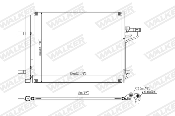 Walker Condensor, airconditioning WCD00377