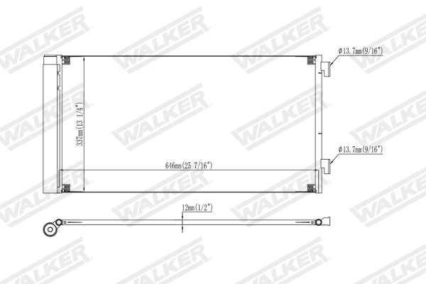 Walker Condensor, airconditioning WCD00378