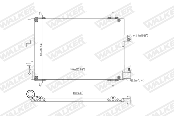 Walker Condensor, airconditioning WCD00379