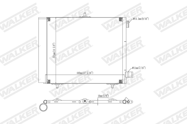 Walker Condensor, airconditioning WCD00382