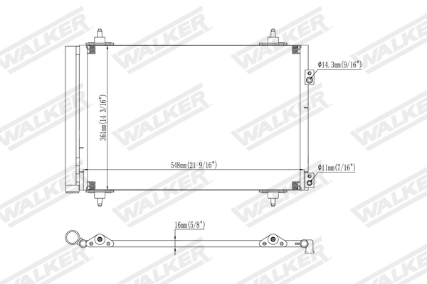 Walker Condensor, airconditioning WCD00383