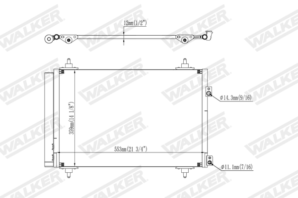 Walker Condensor, airconditioning WCD00384