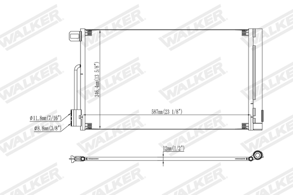 Walker Condensor, airconditioning WCD00386