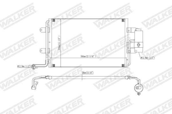 Walker Condensor, airconditioning WCD00391