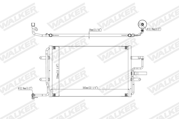 Walker Condensor, airconditioning WCD00392
