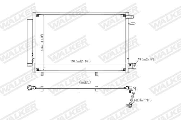 Walker Condensor, airconditioning WCD00394
