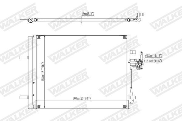 Walker Condensor, airconditioning WCD00398