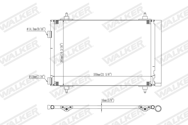 Walker Condensor, airconditioning WCD00400