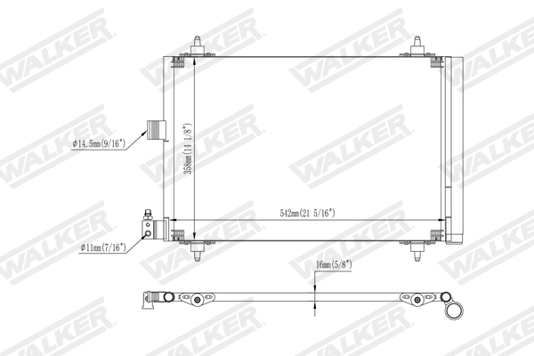 Walker Condensor, airconditioning WCD00401