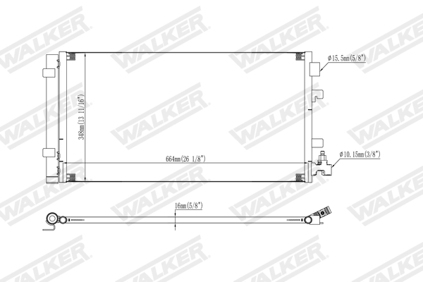 Walker Condensor, airconditioning WCD00403