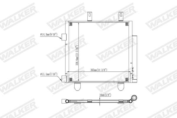 Walker Condensor, airconditioning WCD00404