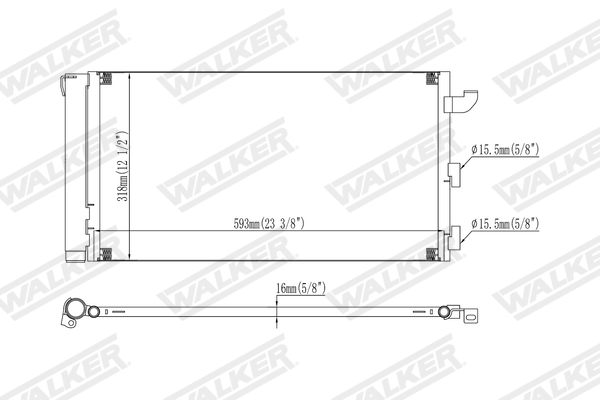 Walker Condensor, airconditioning WCD00405