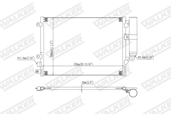 Walker Condensor, airconditioning WCD00408