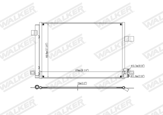 Walker Condensor, airconditioning WCD00412