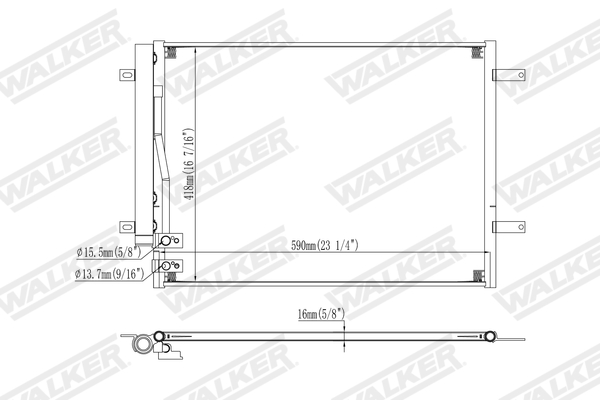 Walker Condensor, airconditioning WCD00413