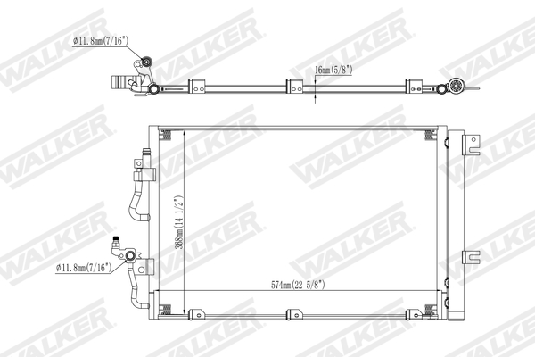 Walker Condensor, airconditioning WCD00418